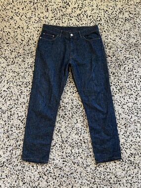 Zegna Men’s Denim 5 Pocket Jean Cotton Linen Blend 28” Inseam Size 33 Slim Fit